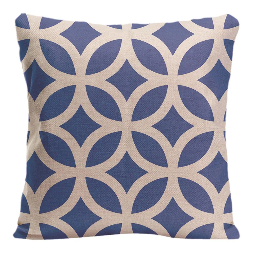 Чехол для подушки с геометрическим рисунком декоративная подушка дивана