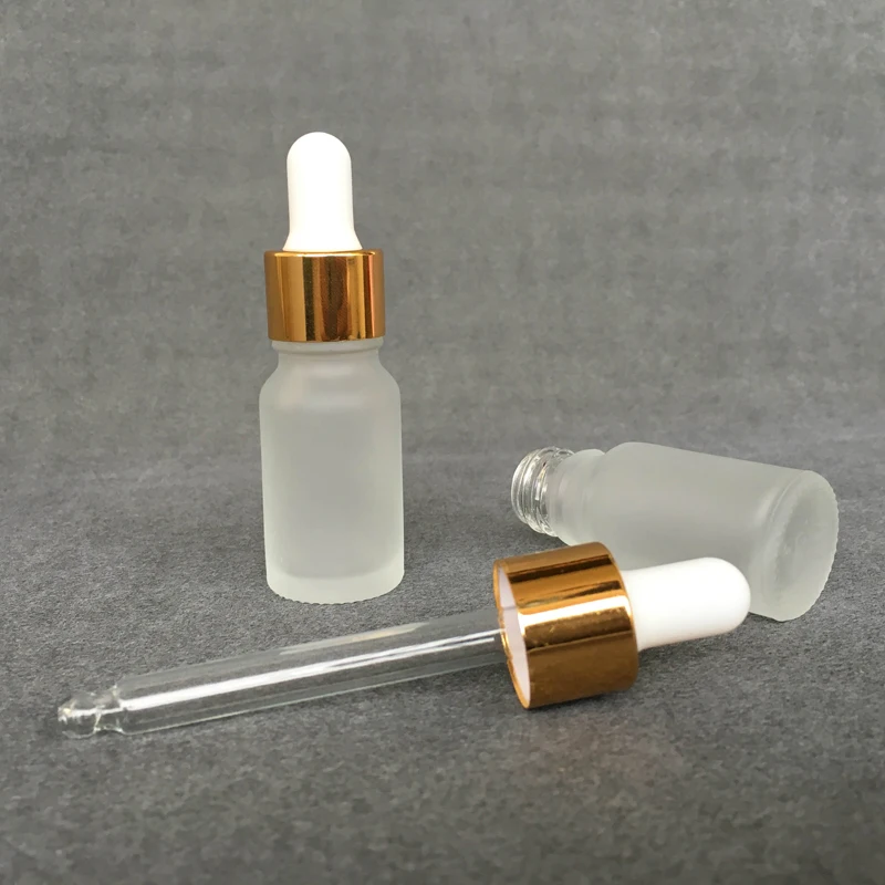 

Empty 10ml Frosted Glass Small Dropper Bottles Essential Oil Vials Travel for Essential Oils Chemistry Lab Chemicals 100PCS/LOT