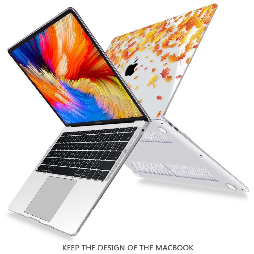 Flowers Laptop Case for Apple MacBook Pro Air Retina 11 12 13 15 Inch Touch bar Hard Cover Shell Sleeve with Free Gift