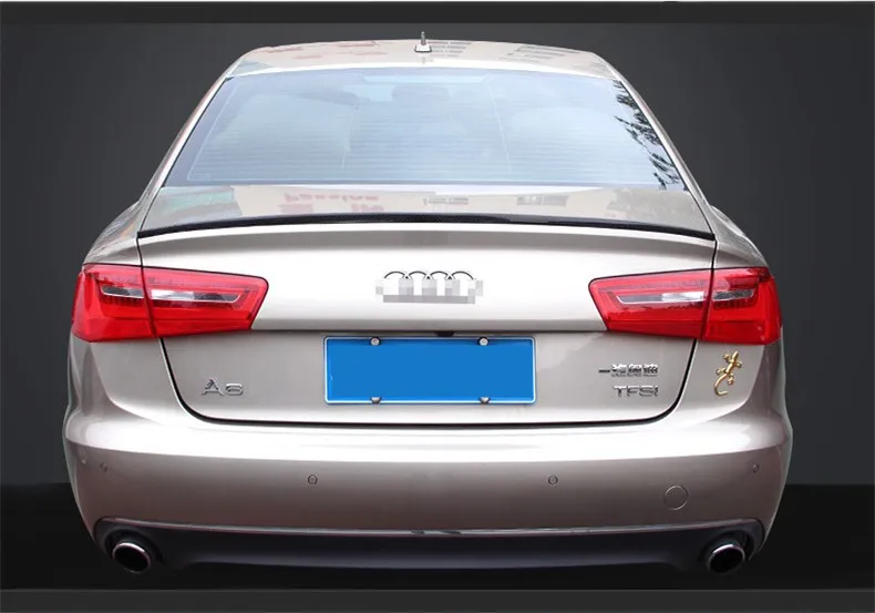 Высококачественный спойлер из углеродного волокна для Audi A6 S6 C7 2012 2016 Спойлеры