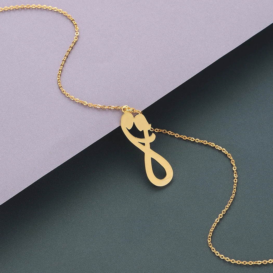 Ожерелье Kinitial Girl Boy с вырезами, модное ожерелье из нержавеющей стали для женщин, ювелирные изделия оптом