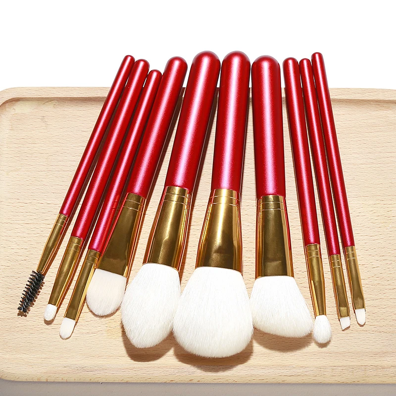 CLIONE 10 шт. натурального козьего волоса составляют наборы кистей Высокое качество