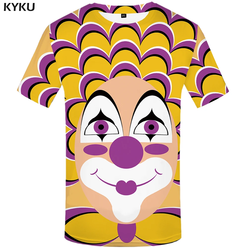 KYKU бренд гриб футболка для мужчин Красочные печатных Harajuku прохладный море забавная футболка s аниме одежда Хип Хоп Уличная