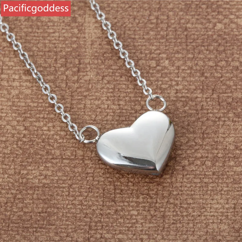 fashion stainless steel big heart pendant cute Necklace For girl | Украшения и аксессуары