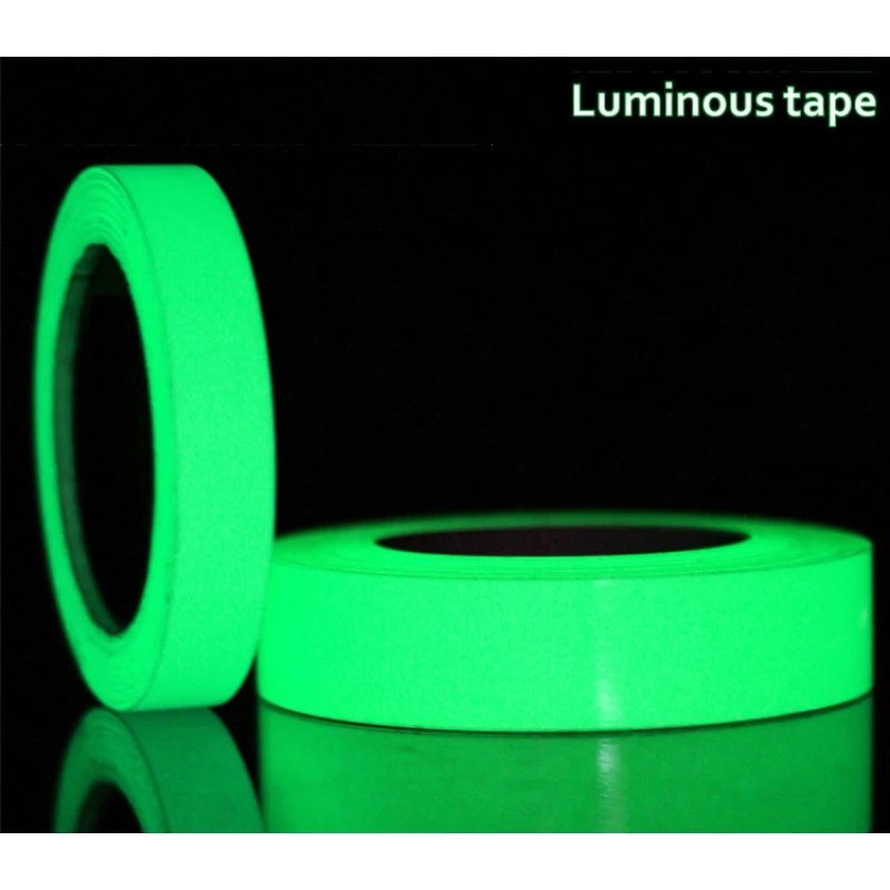 Luminous Tape Wall Sticker Self-Adhesive Glow In The Dark Safety Stage Home Decorations Green Color 3 Sizes Warning | Дом и сад