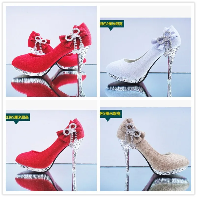 Женские ботинки 3 5 &quotПикантные круглый носок Стразы Цветы в западном стиле с