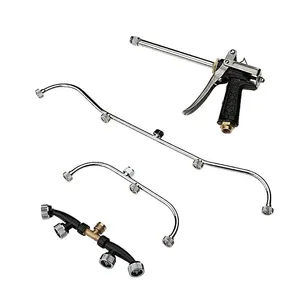 Садовый большой диапазон ирригационный распылитель в форме вентилятора четырехголовый распылитель для сада сельскохозяйственный боевой пистолет