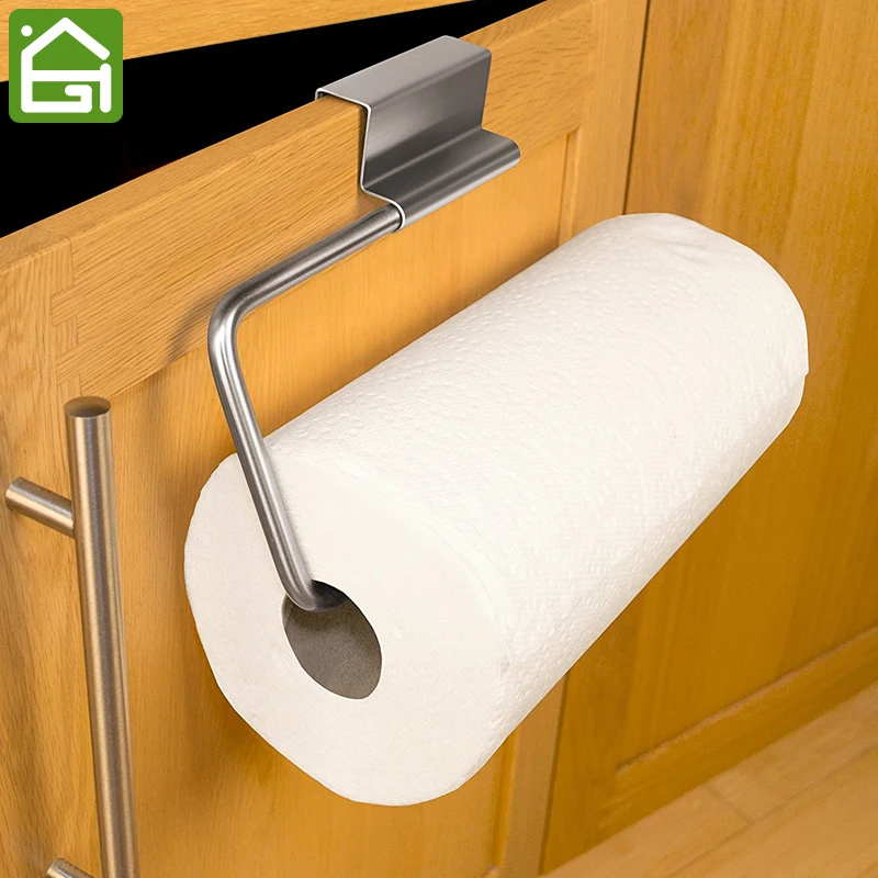 Нержавеющая сталь Кухня бар шкаф со стеклянными дверями Бумага Полотенца