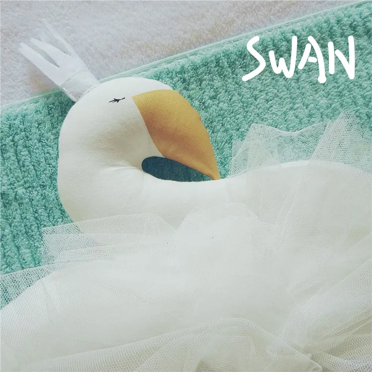 Лидер продаж в ins Популярные милый лебедь двухсторонних печатных подушку Подушки