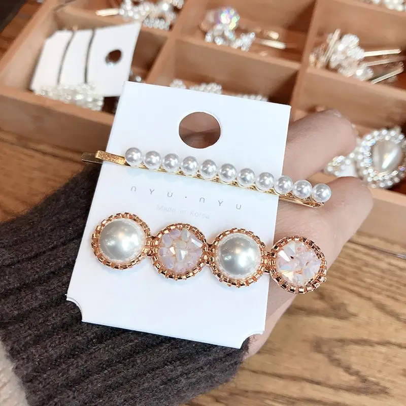 2 шт. женские заколки для волос с жемчугом|Шпильки и волос| |