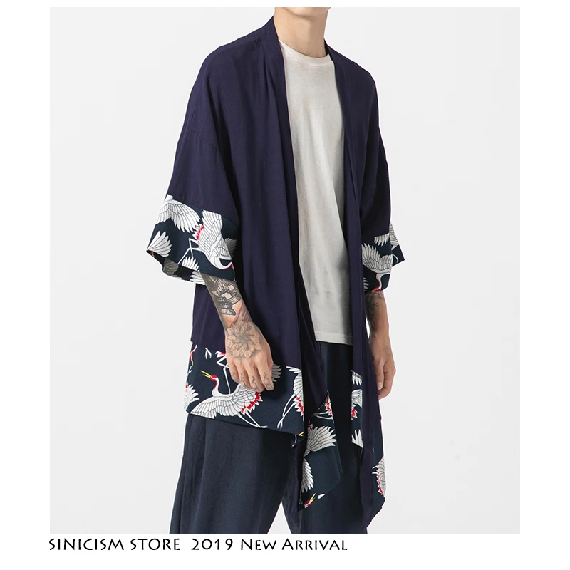 Sinicism Store летняя мужская куртка в китайском стиле повседневная одежда из хлопка и