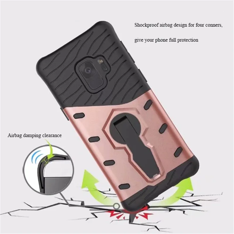 YNMIWEI Armour чехол для Samsung Galaxy S9/S9 Plus TPU противоударный телефона S9 360 Вращающийся