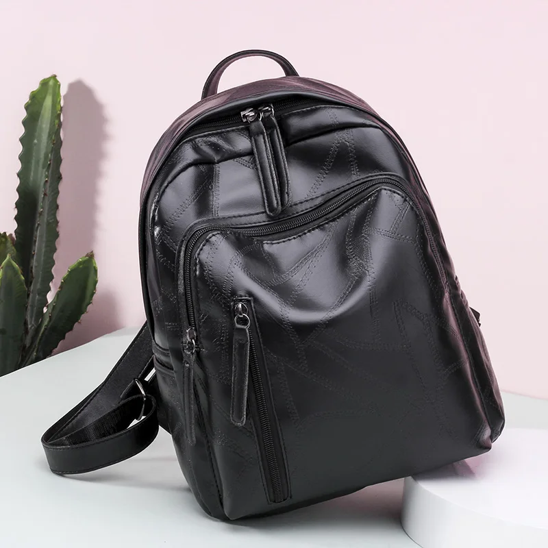 Рюкзак женский из мягкой кожи высокого качества | Багаж и сумки