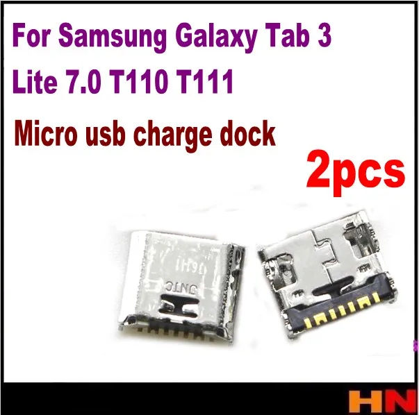 2 шт. USB разъем для зарядного устройства Samsung Galaxy Tab 3 Lite SM T110 7 0 T110|usb charger connector|charger