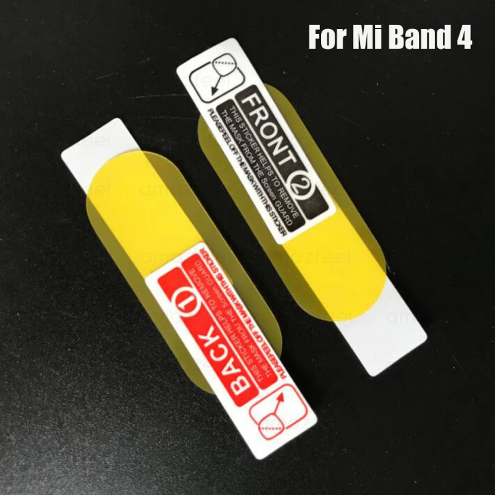10Pcs Mi Band 4 Screen Protector Film For Mi band 4 MiBand 4 Wristband Bracelet Anti-scratch Film Not Tempered Glass