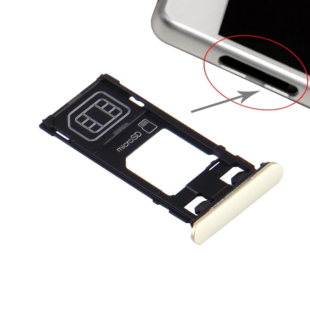 SIM Card Tray + Micro SD Slot Port Dust Plug for Sony Xperia X | Мобильные телефоны и аксессуары