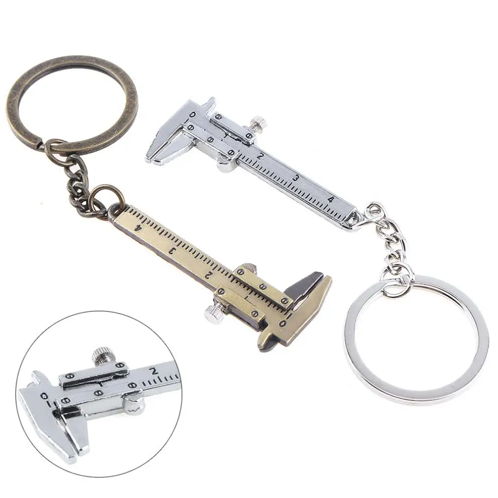 

0-40mm Metric Portable Mini Zinc Alloy Vernier Caliper with Chain Keychain and 1mm Accuracy for Measurement