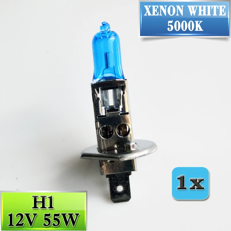 Hippcron H1 12V 55W / 100W ксеноновая темно синяя блистерная карточка упаковка 1700Lm 2200Lm 5000K