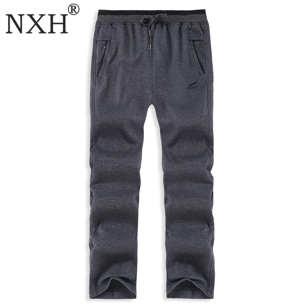 NXH Плюс Размер 6XL 7XL 8XL 9XL треники джоггеры длинные хлопковые мужские уличные