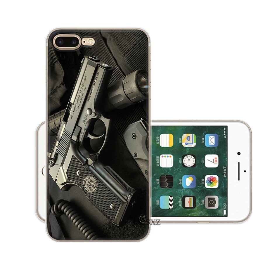 Desxz Горячая продажа снайперская винтовка оружие чехол для iPhone 7 8 6 6s Plus 11 Pro X XR XS Max 5