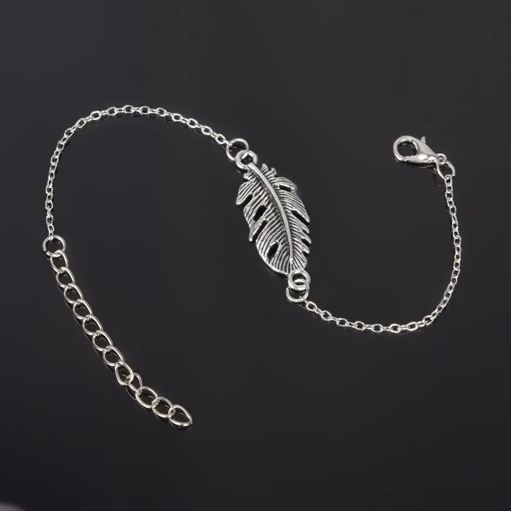 Браслет на ногу для женщин и девушек Серебристый браслет лодыжку Пляжная