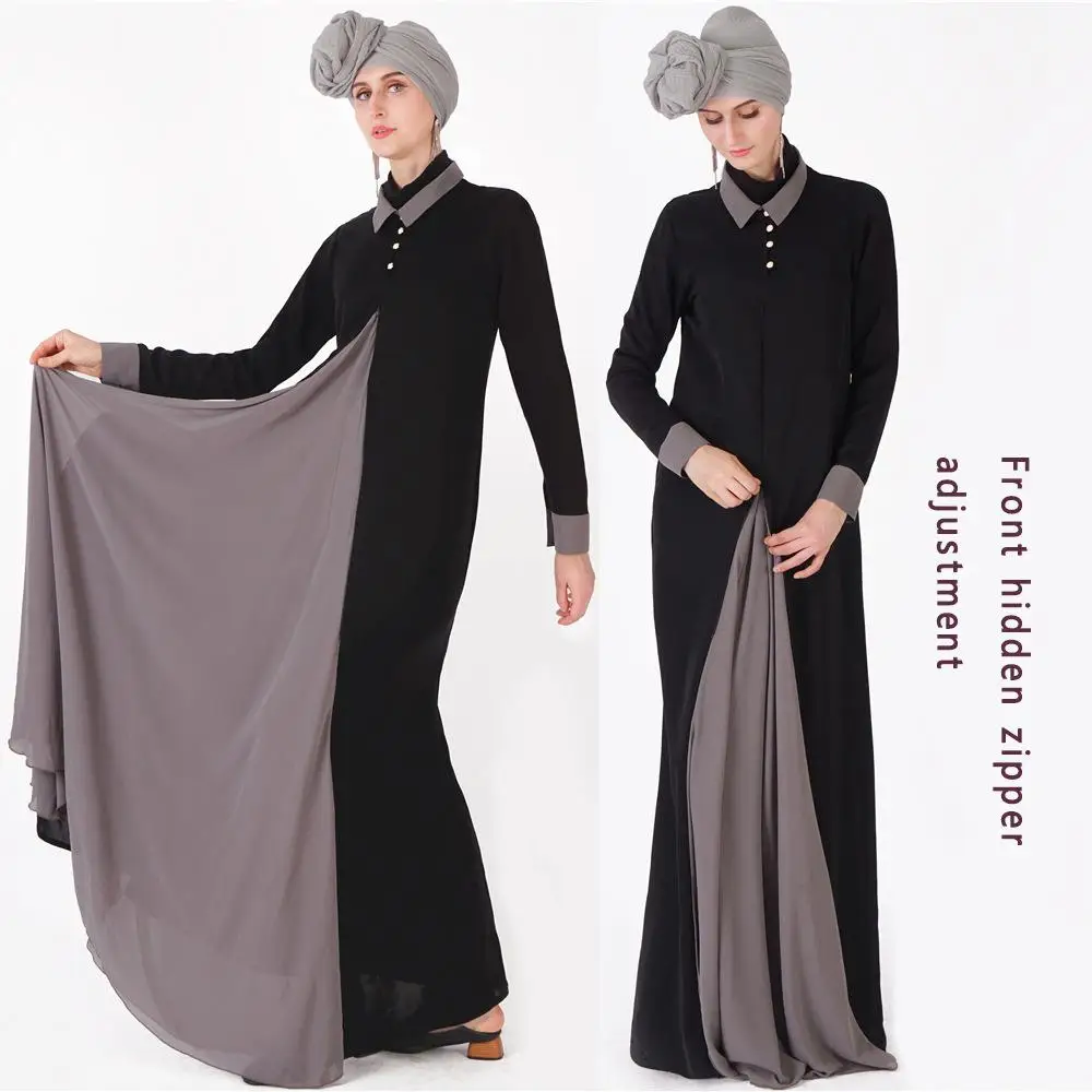 2019 Abaya женские мусульманские модные платья на молнии женское длинное платье