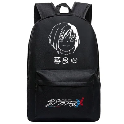 19 DitF DARLING in the FRANXX аниме печати рюкзак ICHIGO MIKU ZERO TWO Cos женский Backapck Холст Школьные сумки для девочек-подростков - Цвет: 19