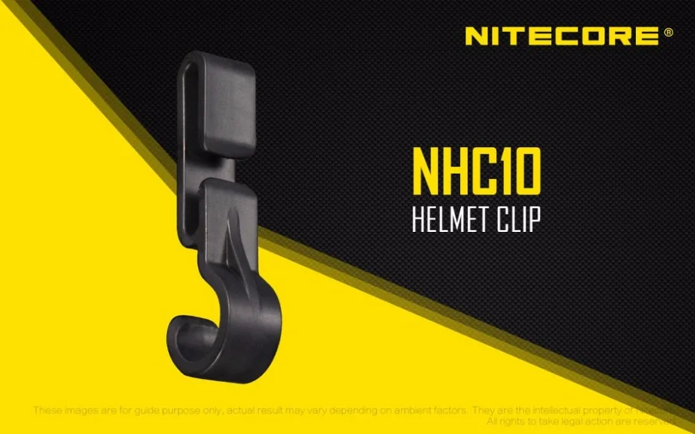 4 шт. Лучшая цена Nitecore NHC10 пакет Шлем Клип для крепления маяка в FINA Обрезной шлем