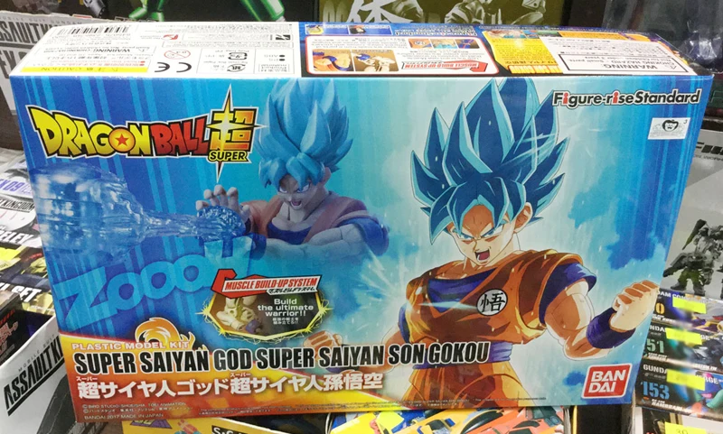 Подлинная фигурка Bandai Tamashii thons-rise стандартная сборка Dragon Ball Супер Saiyan God SS Son Goku модель Фигурка