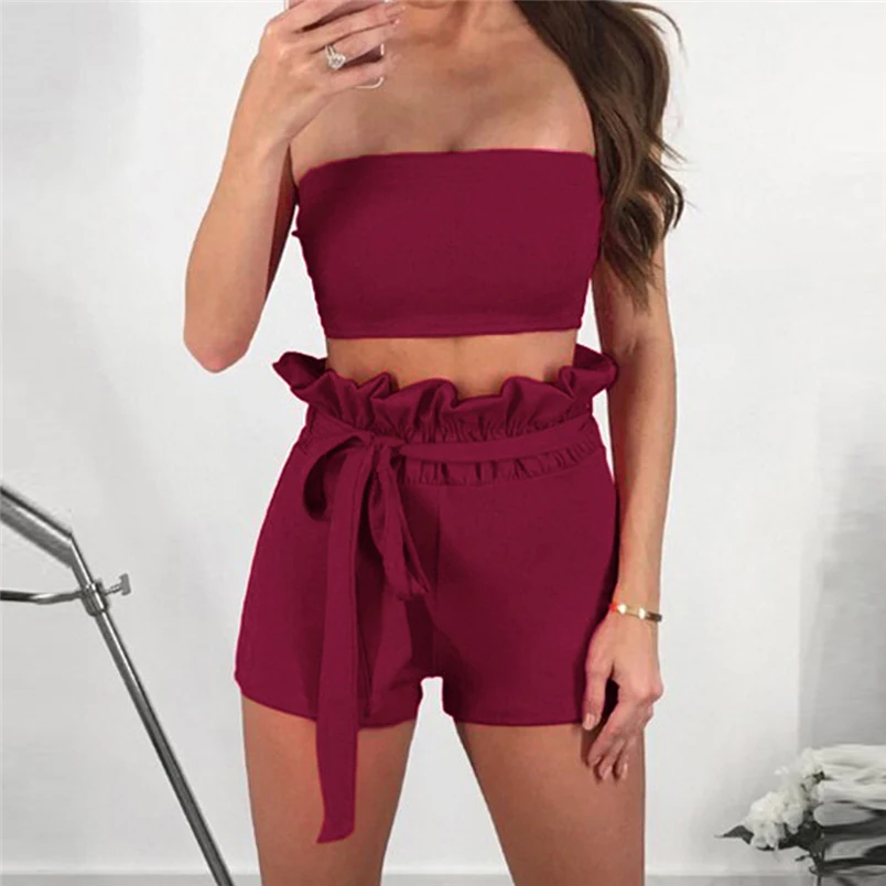 Пикантные женские летние новые брендовые комплекты однотонная пляжная блузка