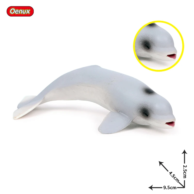 1 piece Oenux Морская жизнь животные Дельфин Краб Акула Модель черепахи экшн-фигурки Океан морской аквариум миниатюрные развивающие игрушки - Цвет: 1 piece