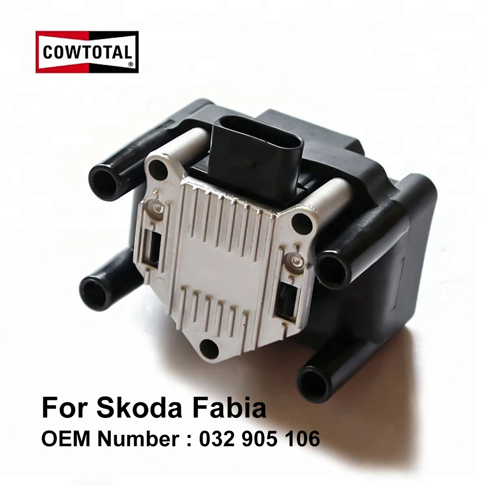 Cowtose Катушка зажигания для Skoda Fabia Код двигателя AUA BBY AZL 1.4L 2.0L OEM 032 905 106 (упаковка из