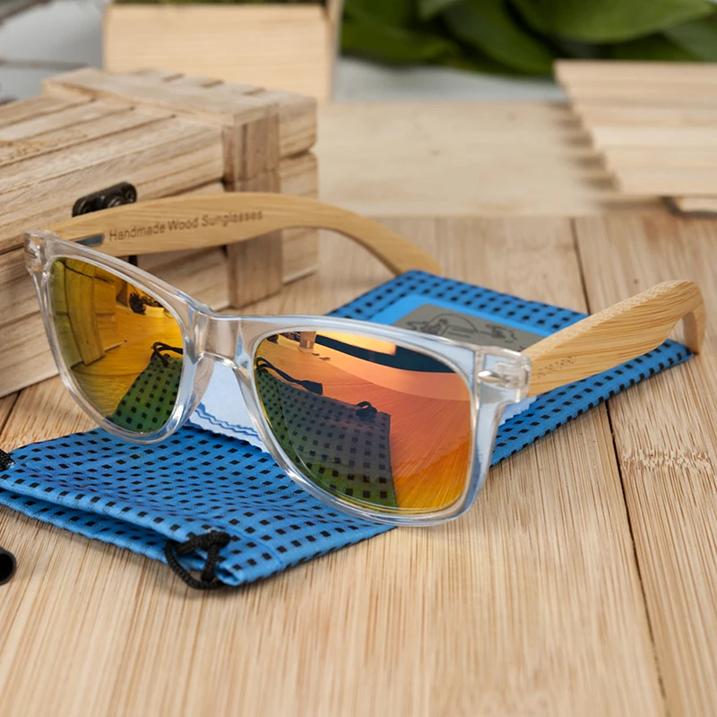 BOBO BIRD Bamboo Мужские солнцезащитные очки поляризованные UV 400 Ретро женские мужские в