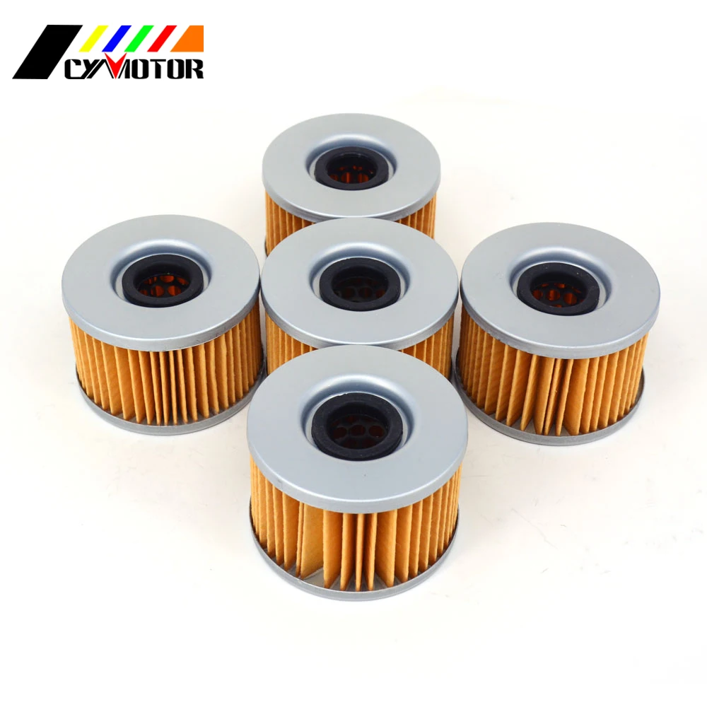 Масляный фильтр двигателя для мотоцикла 5 шт. машины HONDA CB CBR CM VT VTR CX CMX GL CBX 250 400 450 500