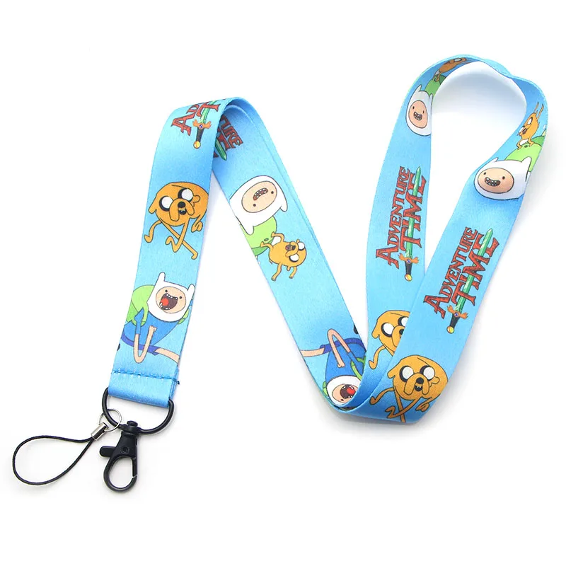 V213 время приключений мультфильм брелок Lanyards Id значок держатель ID карты пропуск