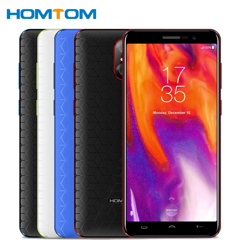 2018 HOMTOM S12 смартфон 5 0 &quotHD 18:9 MTK6580 4 ядра Android 6 1 ГБ Оперативная память 8 Встроенная 2750