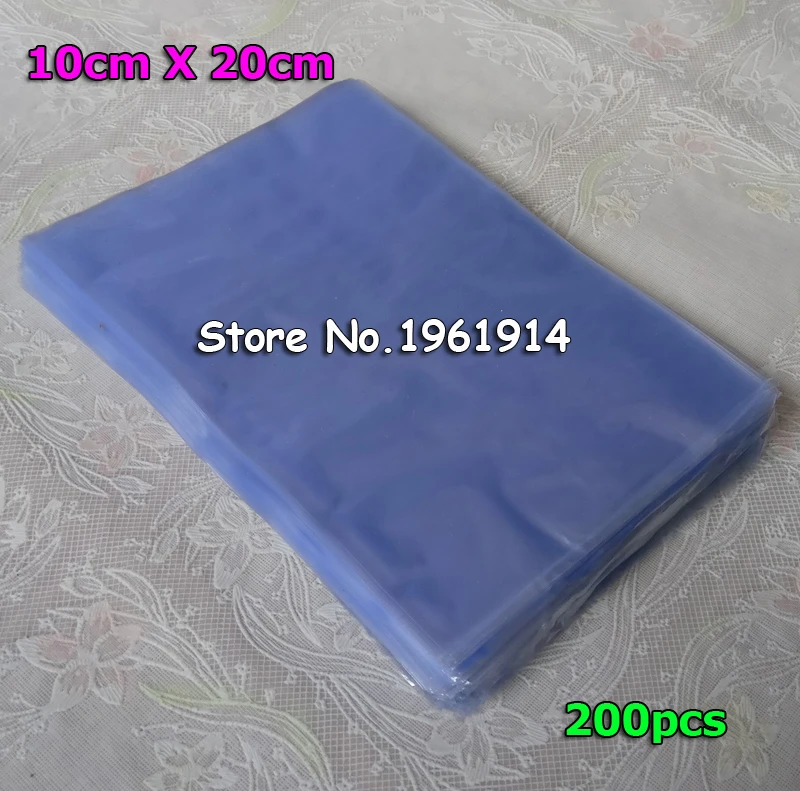Мягкий прозрачный термоусадочный пакет из ПВХ 200 шт./лот 3 94*7 87 дюйма (10*20 см) | Дом и