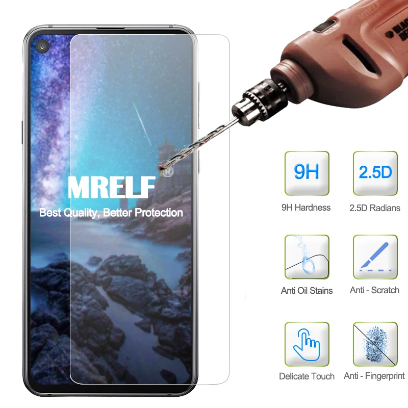 Закаленное стекло MRELF для Samsung Galaxy A8s защита экрана 9H 2.5D Защитное телефона