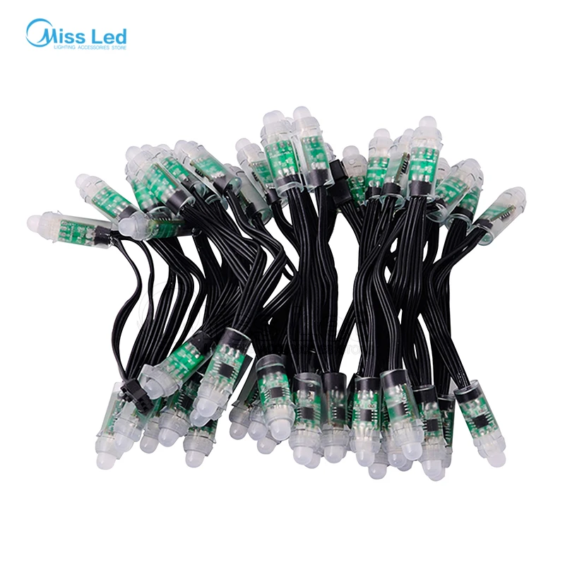 Цифровой светодиодный модуль WS2811 RGB 50 шт. 12 мм водонепроницаемый ip68 2811 IC