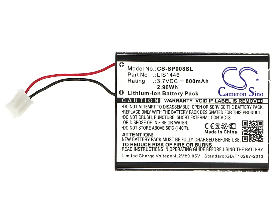 

Аккумулятор Cameron Sino LIS1446 на 800 мАч для Sony CECHZK1GB