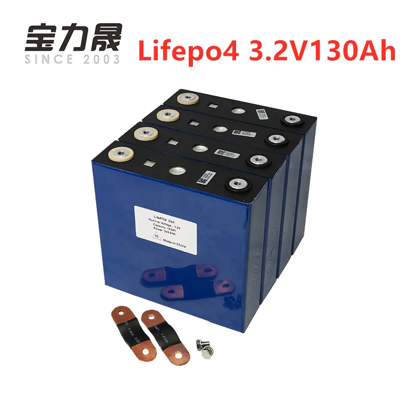 4 шт. CALB Новый 3 2 В 130Ah LiFePO4 долгий жизненный цикл 3500 раз не 120Ah для 12 хранения