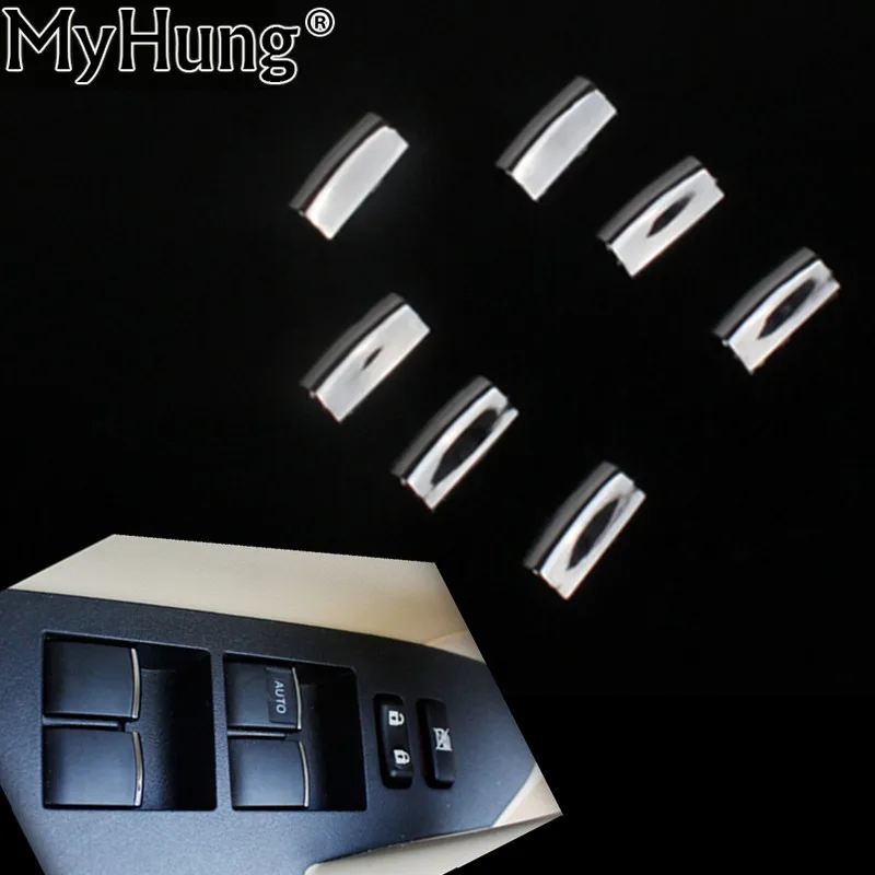 Авто Стайлинг для Toyota Rav4 окна автомобиля подъемник переключатель Стикеры двери