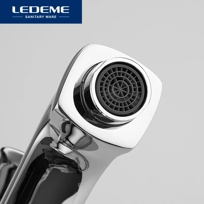 LEDEME Смеситель для умывальника латунь Цвет: хром L1042| |