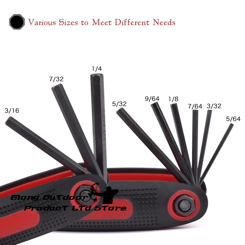1 шт. набор складных шестигранных ключей с бантом универсальный метрический ключ