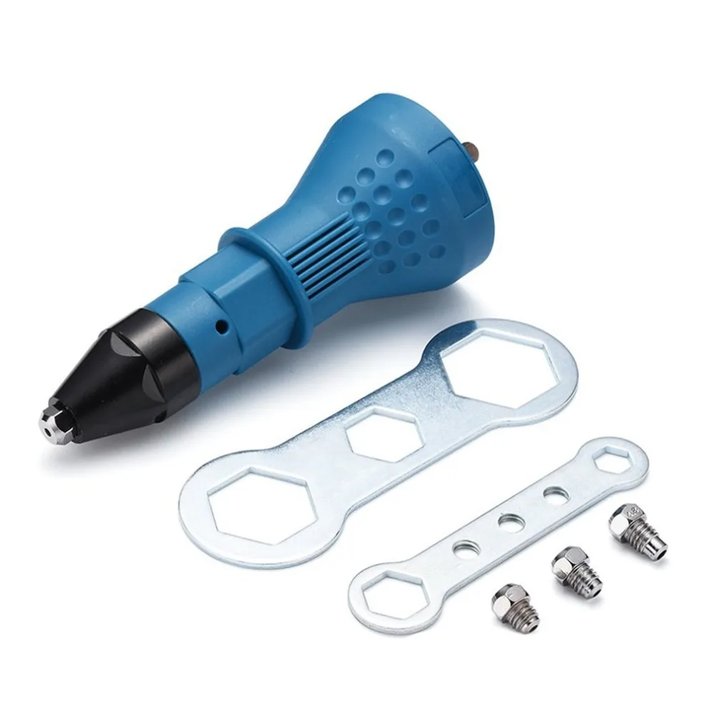 Portable Electric Rivet Blind Nuts Gun Riveting Tool Cordless Drill Adaptor Insert Nut Adapter | Инструменты