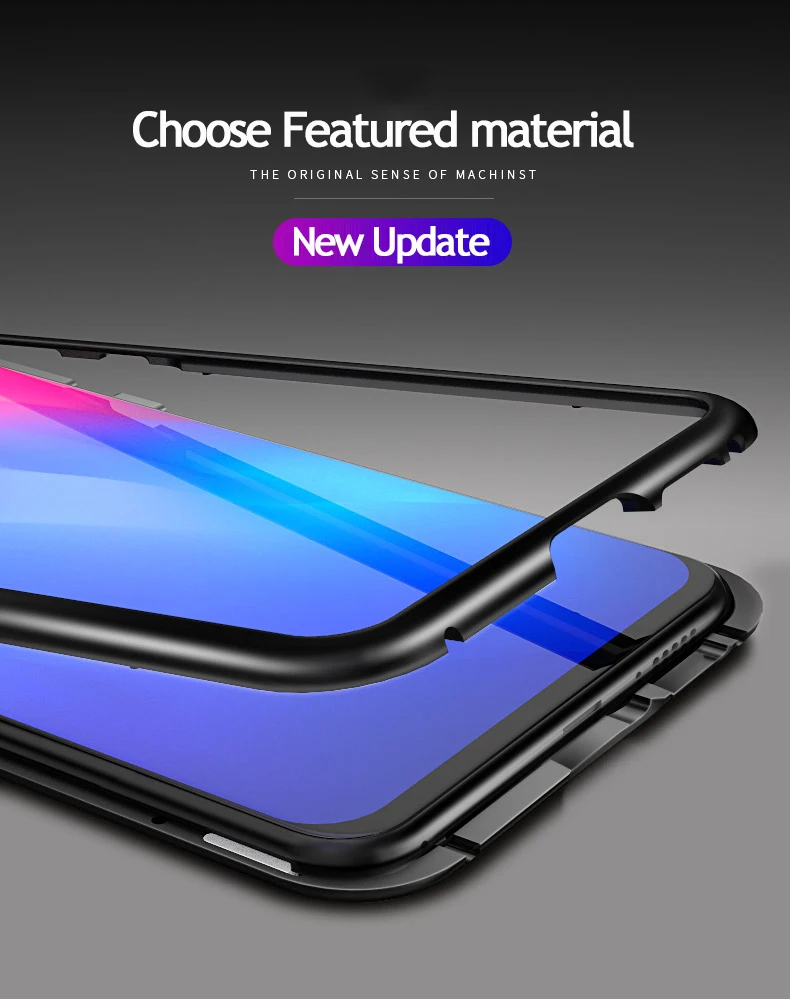 Goyce Магнитный Адсорбция дело для OPPO R15 Стандартный мечта Алюминий металлический