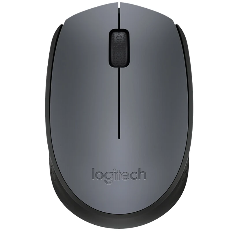 Черный Беспроводная мышь logitech M170 2,4 ГГц с оптической мышью 1000 dpi для ПК/ноутбука, игровая мышь для офиса и дома - Цвет: Черный