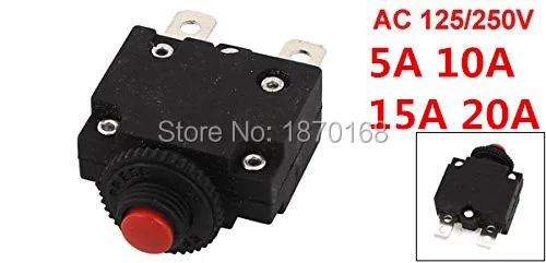 HS R01 5A 10A 15A 20A AC 125/250V автоматический выключатель воздушного компрессора защита от