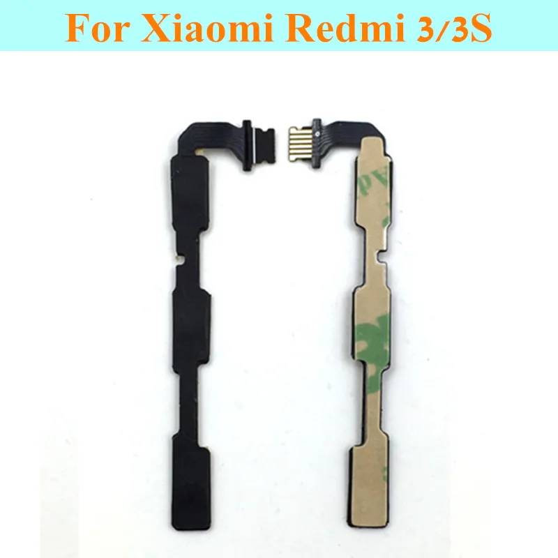 Фото Оригинальный гибкий кабель ON OFF Volume Side Button Flex для Xiaomi Redmi 3/3S, замена разъема кнопки питания.