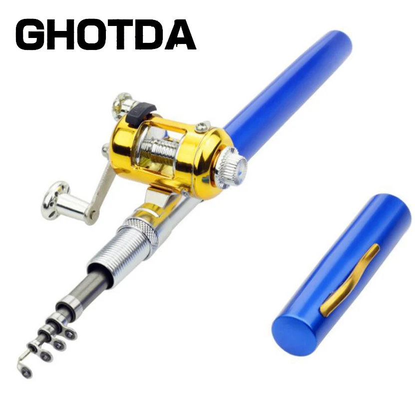 2018 Новый портативный карманный Телескопический Мини Удочка с рыболовной